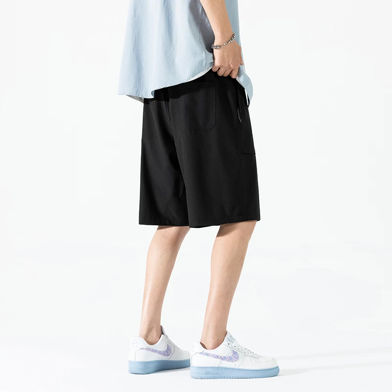 New Men'S Fashion Trend Casual Loose Work Shorts Youth Student Summer Comfortable Versatile Thin Sports 5-Point Trousers