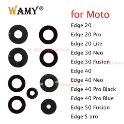 WAMY 1 Set Rear Back Camera Glass Lens Cover Replacement for Motorola Moto Edge 50 40 30 20 S Pro Neo Fusion Lite S30