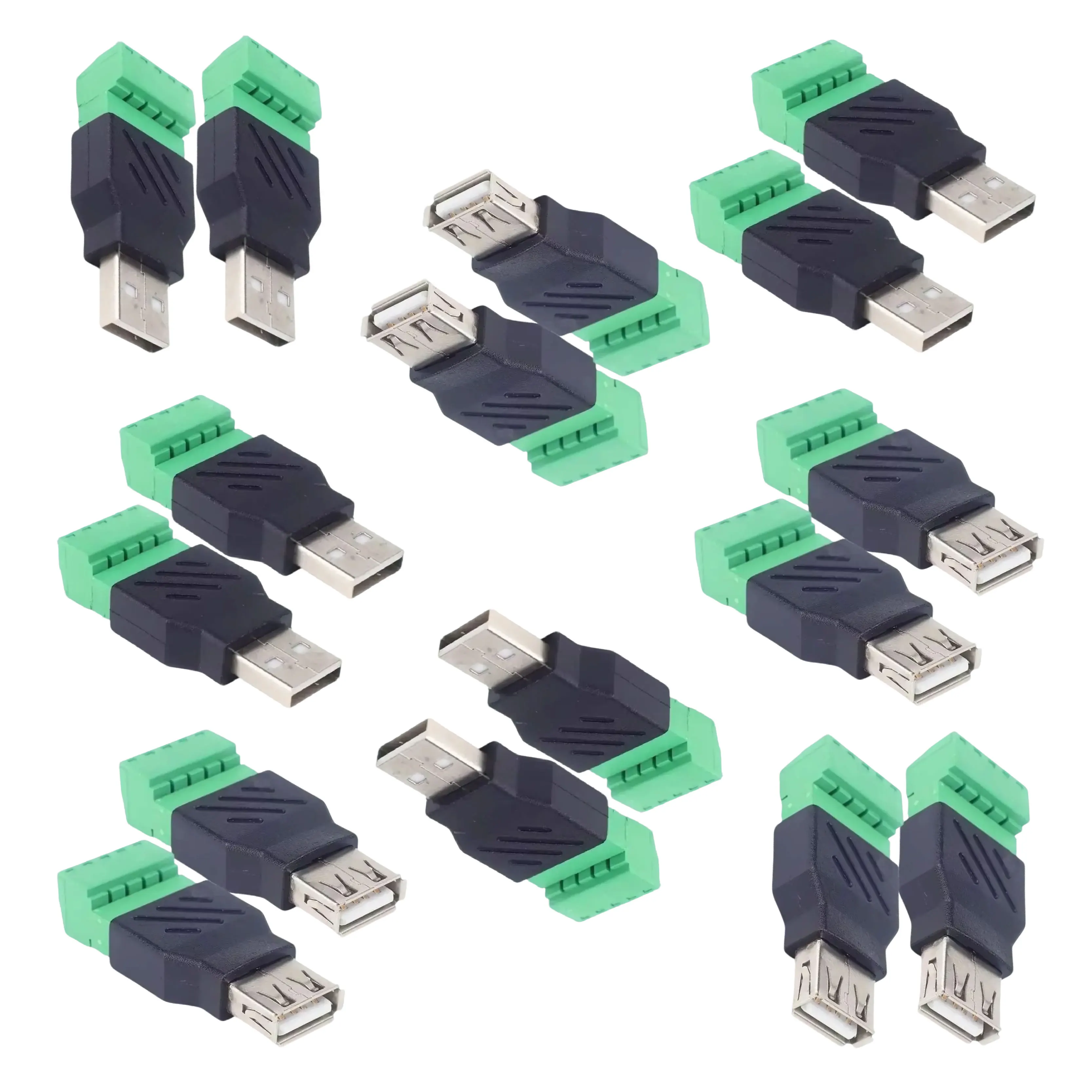

Тип A 2,0 USB «папа/гнездо» на 5-контактный винтовой экранный разъем адаптера для компьютера, телефона, клавиатуры, мыши