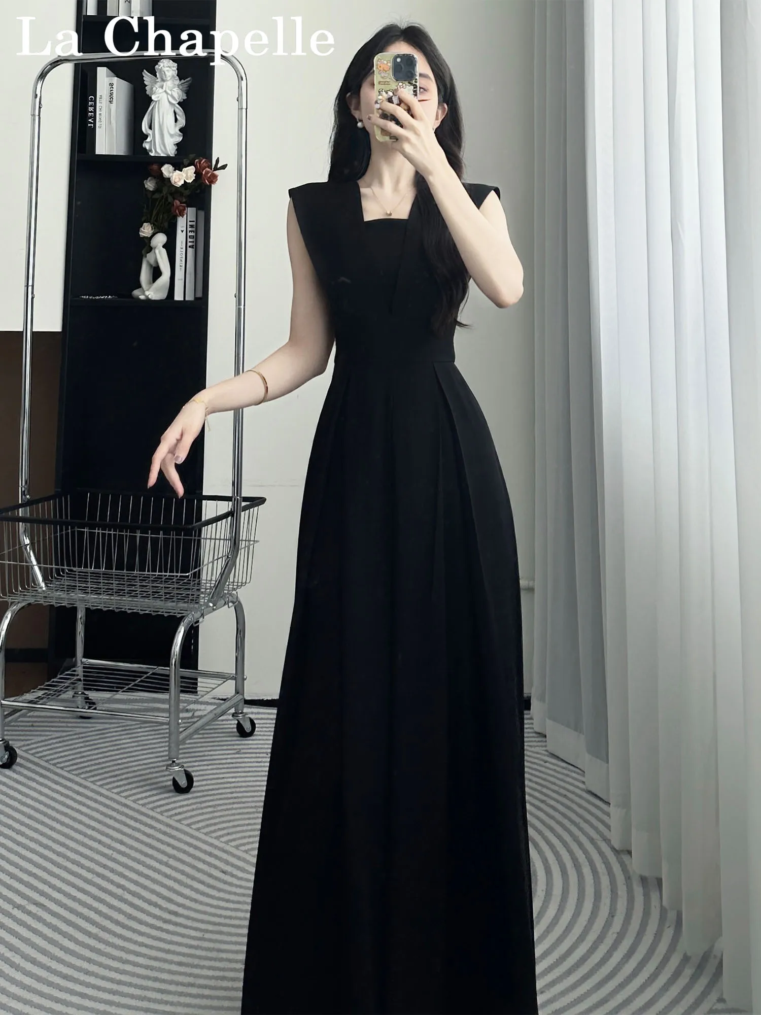 

Женский летний комбинезон LaChapelle Faionable с широкими штанинами, высокое качество, эластичный пояс, бандажный стиль, коллекция 2025