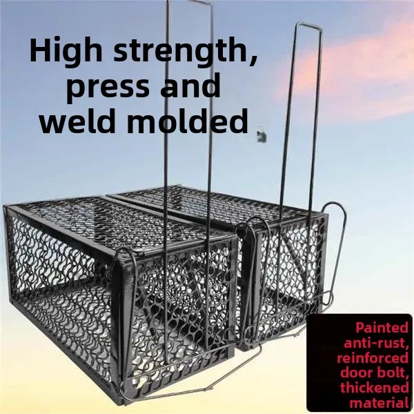 

Large Efficient Iron Wire Mouse Trap Can Only Enter Mouse Cage High Efficiency Mouse Killing Clamp Home Use Pest Control