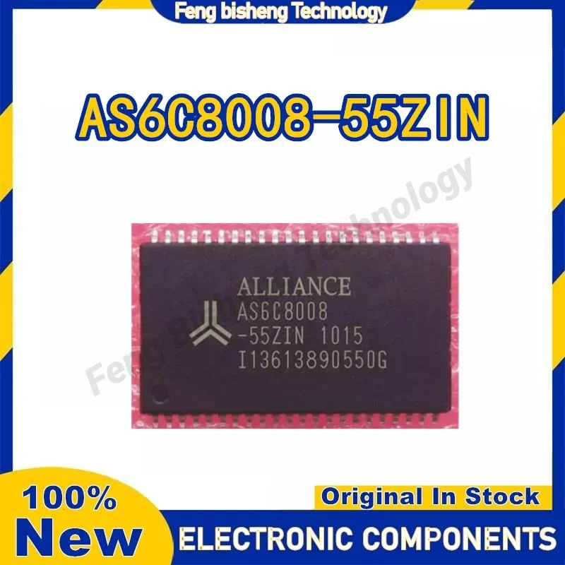 5PCS/LOT AS6C8008-55ZIN AS6C8008 TSOP44 100% New Spot stock