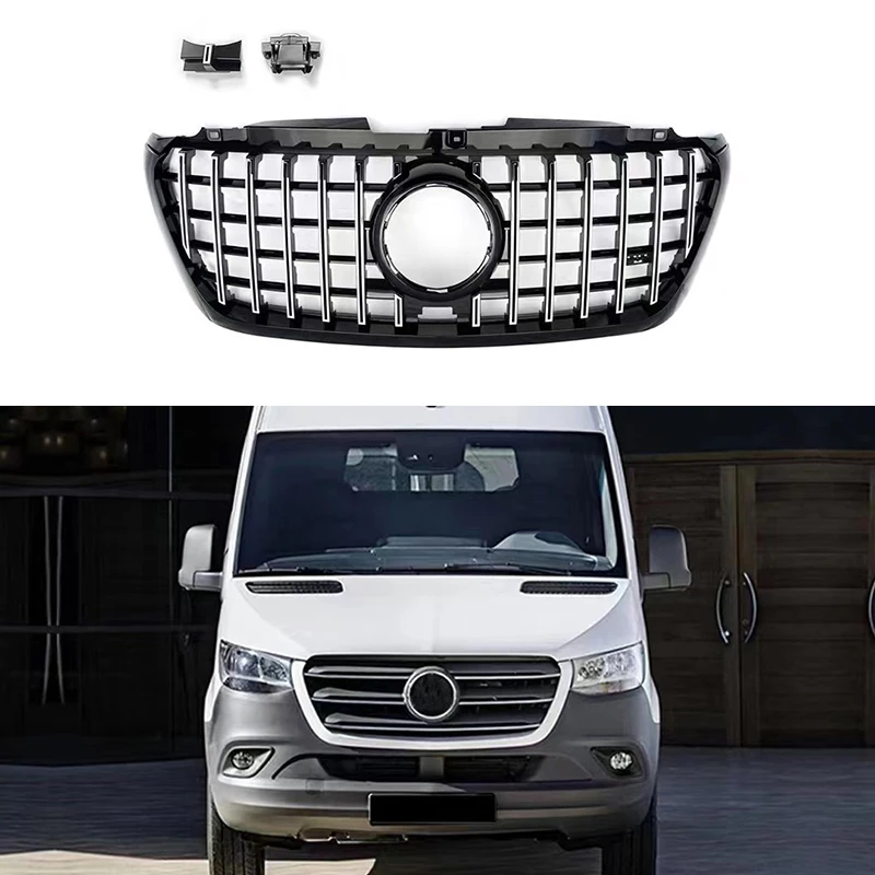 Fit for Benz Sprinter 2018-2022 W907 GT high quality grille refit and upgrade car exterior accessories easy installation