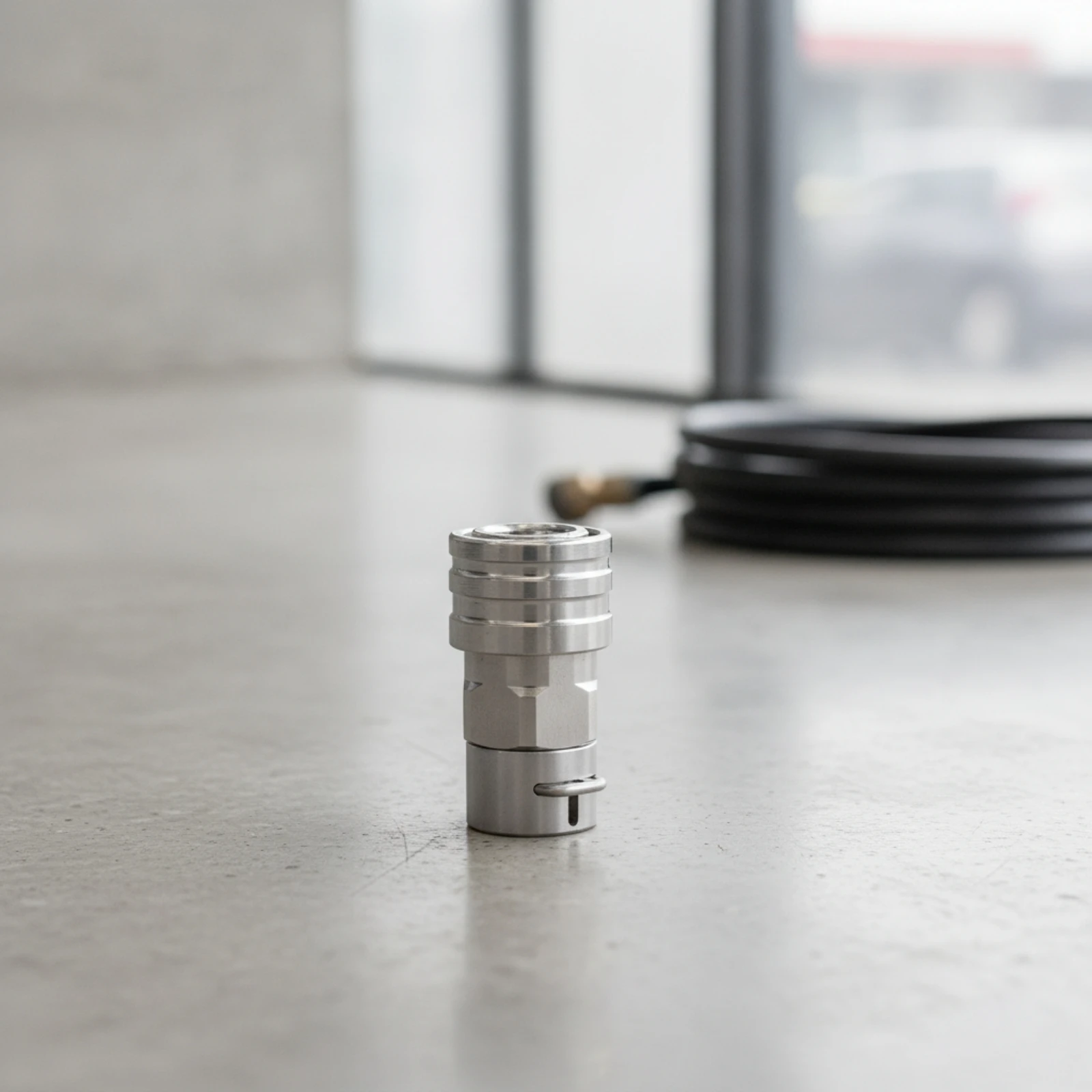 Hose Adapter with Retaining Pin Stainless Steel Pressure Washer Adapter Fitting Secure