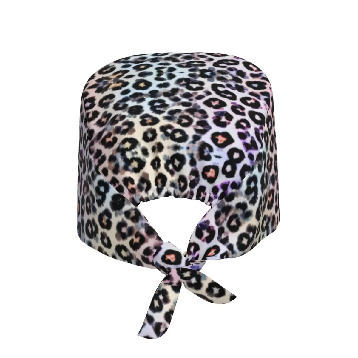 Leopard Pattern Texture Breathable Nursing Work Cap Surgical Scrub Caps Nurse Medical Cap Cheetah Camouflage Work Scrubs Hat