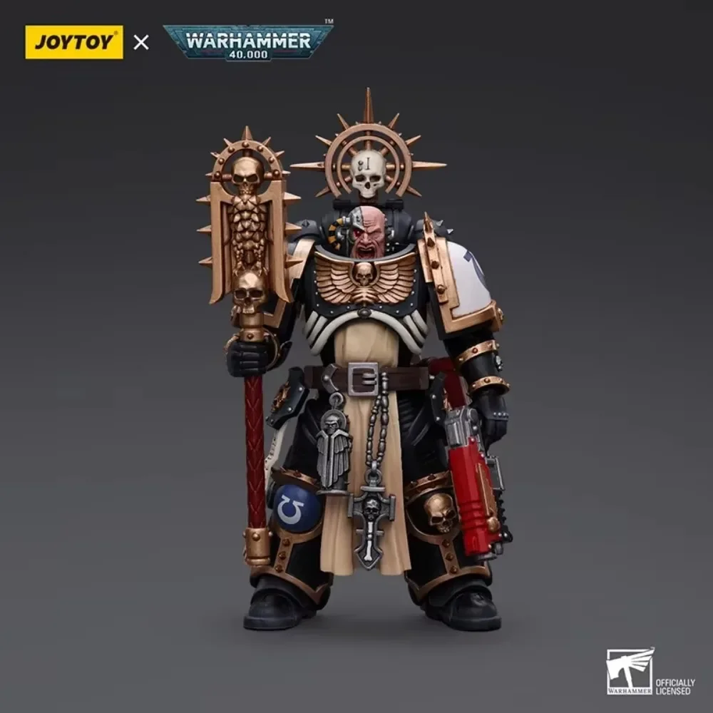 JOYTOY Warhammer 40K Action Figure Ultramarines Chaplain Indomitus Anime Model Collection Movable Joints Children Toy Gifts 1/18