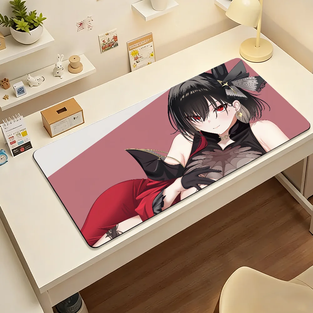 Game Azur Lane Mouse Pad Large Non-Slip Waterproof Mat Stitched Edge Keyboard Pad for Gaming Daily Office