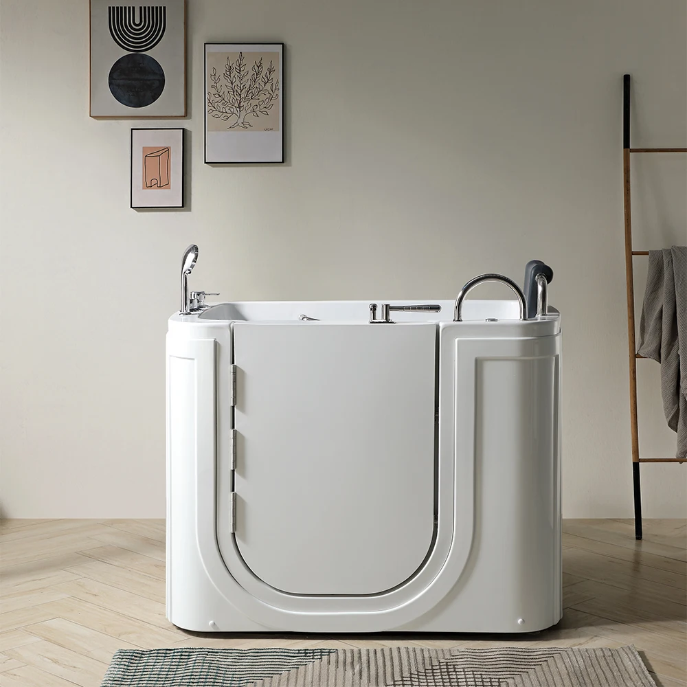 White Acrylic Massage Tub Elder Handicapped Walk In Bathtub Walk-In Tub For Elder People