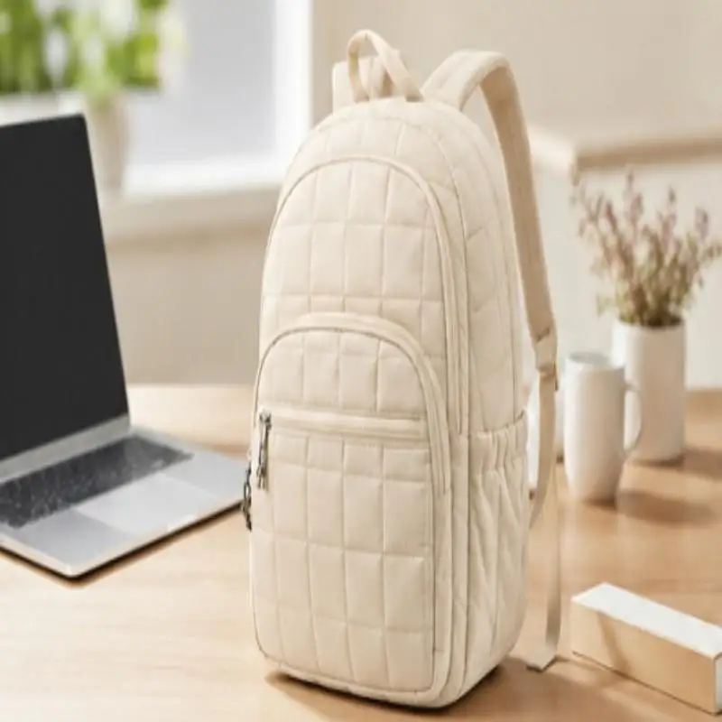 Großer Laptop-Rucksack Wasserdicht Gesteppt für Alltägliche Schuleinsätze – Detail 2