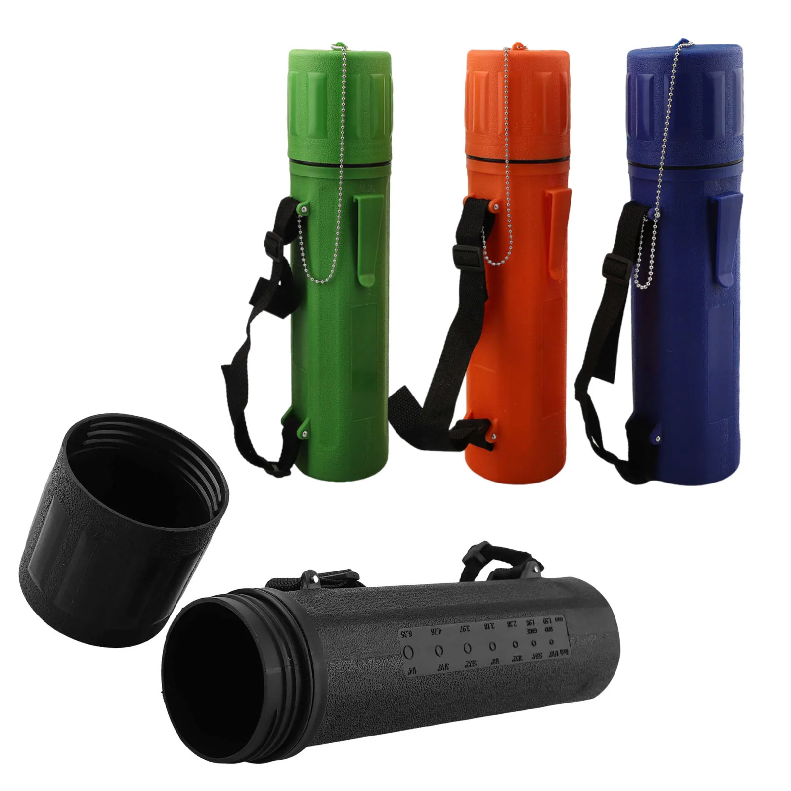 

1 Set ABS Electrode Insulation Cylinder 60mm X 78mm Moisture Protection Portable Welding Rod Storage With Carry Clip And Strap