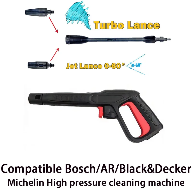 

Adjustable High Pressure Cleaner Car Wash Water Gun Or Water Pipe Tools For AR /Bosch/AQT House Garden Cleaning Accessories