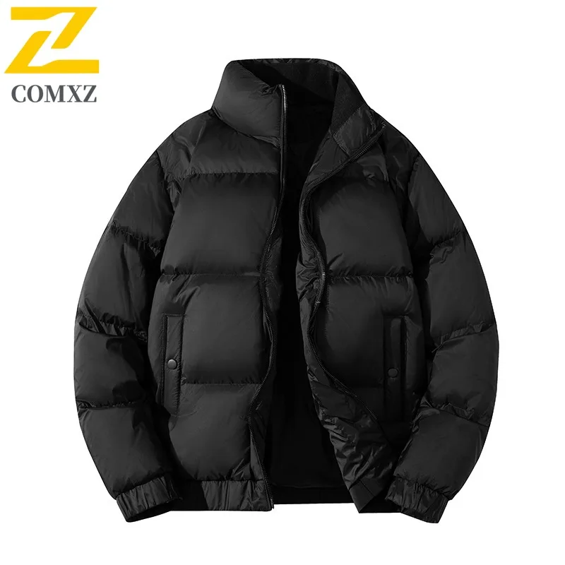 COMXZ Down Jacket High Quality Versatile Lightweight Warm Skiing Puffer Jacket Travel Minimalist Winter Jacket Men's Clothing