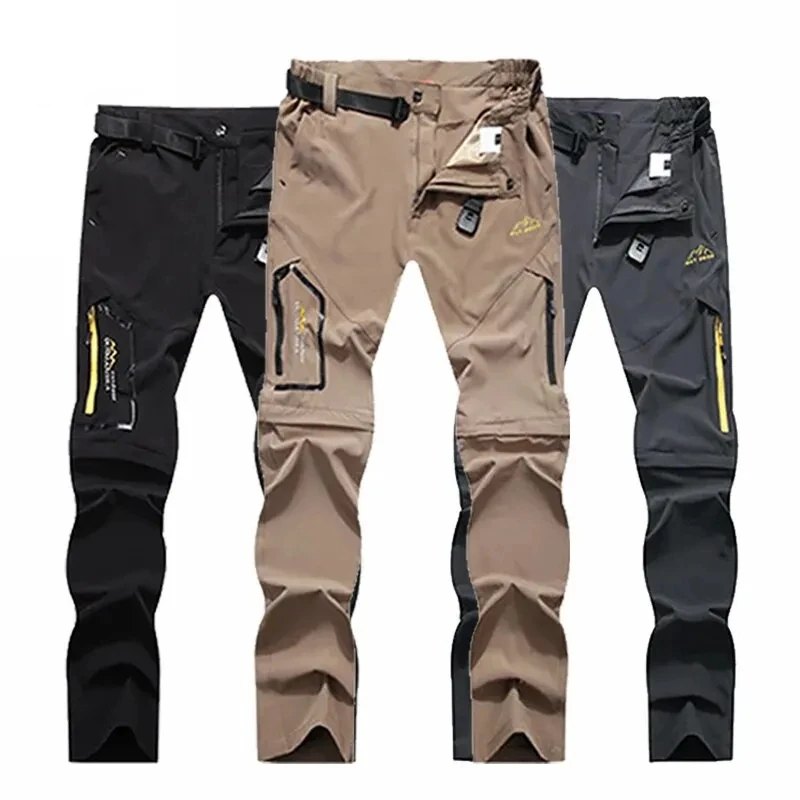 

Mens Hiking Pants Trekking Convertible Quick Dry Lightweight Zip-Off Outdoor Travel Camping Fishing Pants Rain ponchos Rain coat