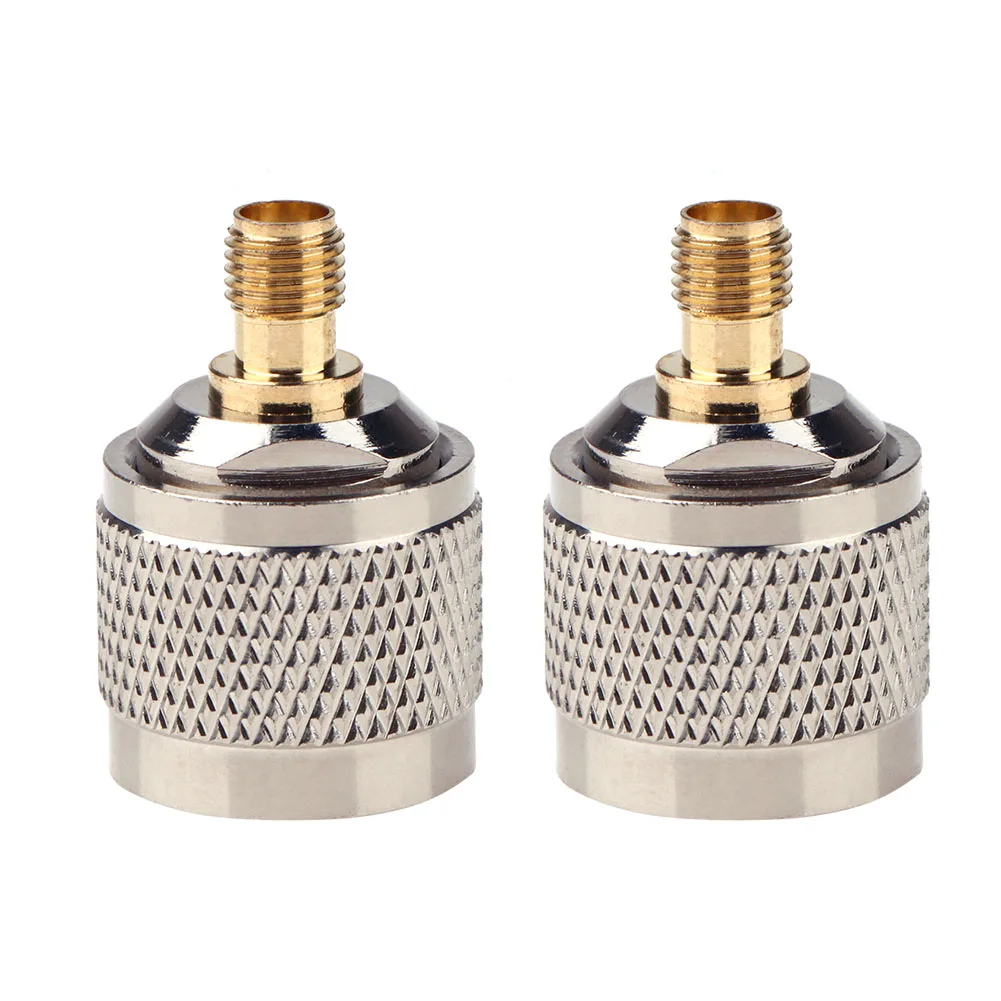 

2 Pcs N To SMA Adapter N Male To SMA Female RF Connector Straight RF Connector RF Adapter Converter
