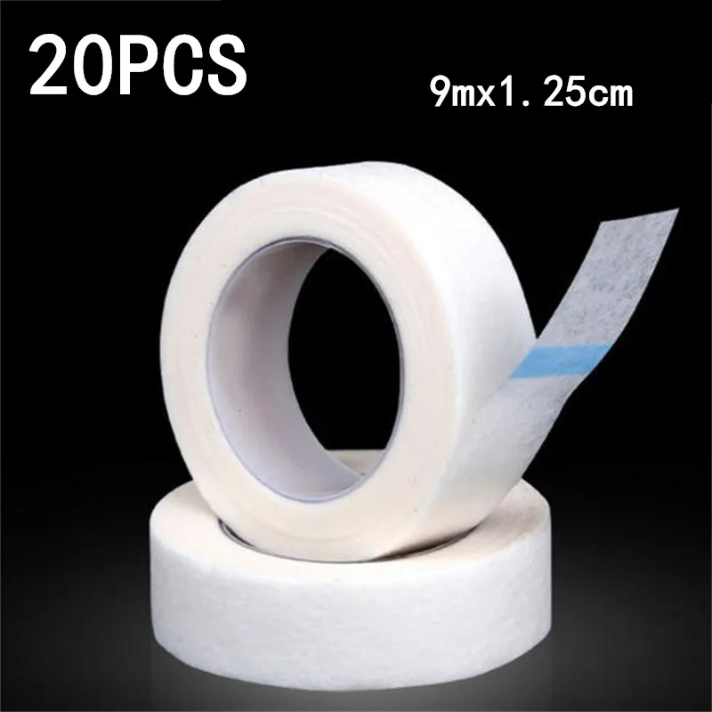 5/10/20PCS 9M*1.25CM Eye False Lashes Patch Breathable Medical Paper Tapes Eyelash Extension Lint Eyelid Sticker Tape