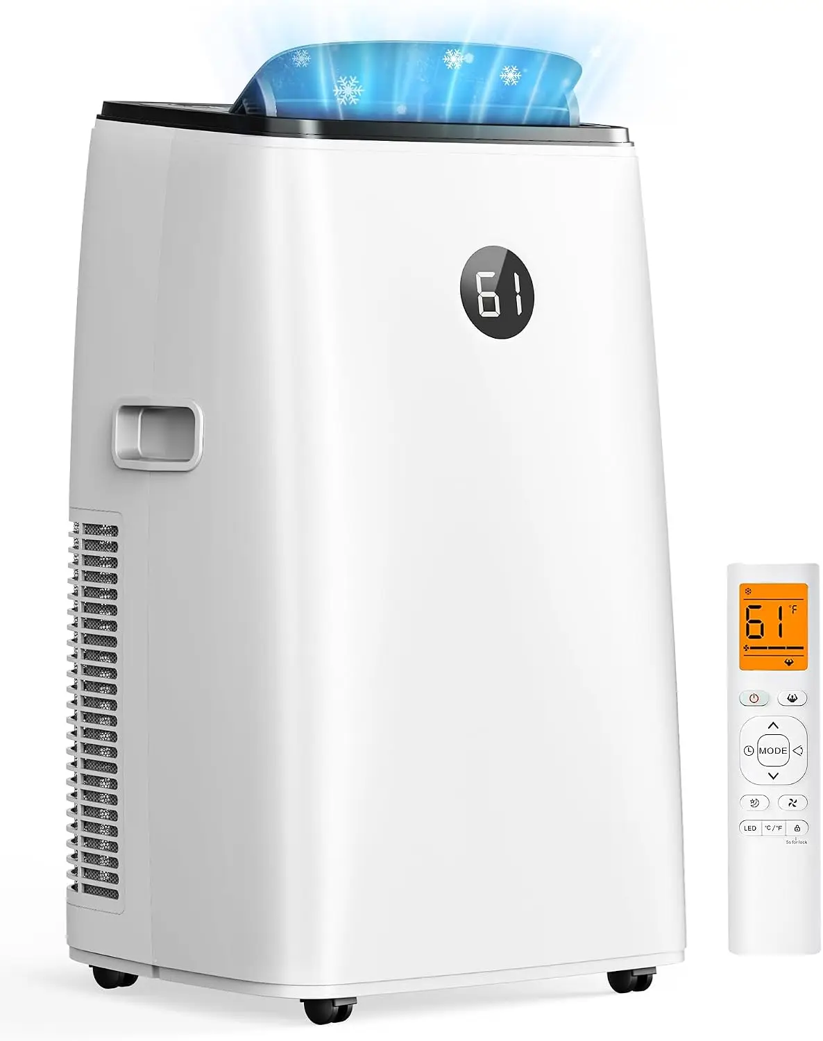 Portable Air Conditioner with 14000 BTU Cooling Power for Large Rooms up to 700 Sq. Ft.