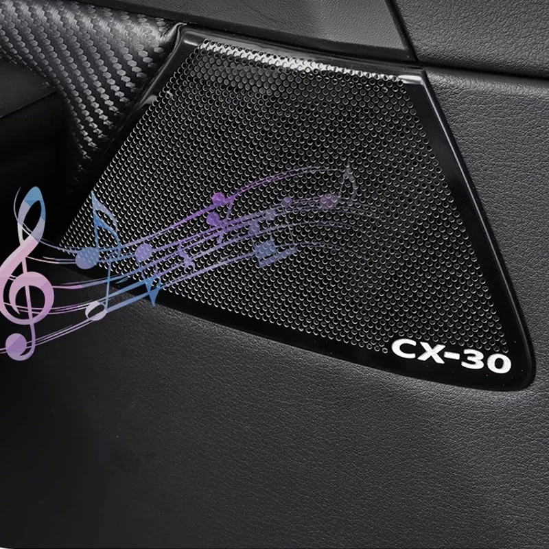 For Mazda CX-30 CX30 2019-2022 2023 Interior Accessories Door Speaker Audio Loudspeaker Decoration Cover Trim Car Styling