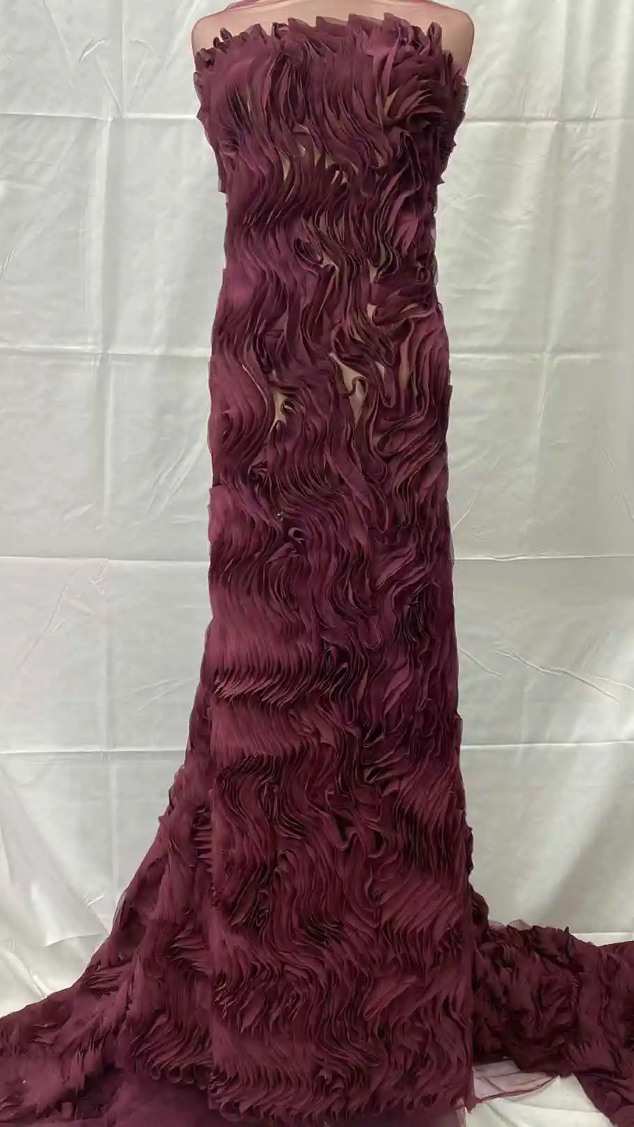 새로운 디자인 아프리카 Tulle 레이스 원단 2025 고품질 3D 레이스 자수 레이스 원단 신부 웨딩 파티 드레스에 대한 5 야드