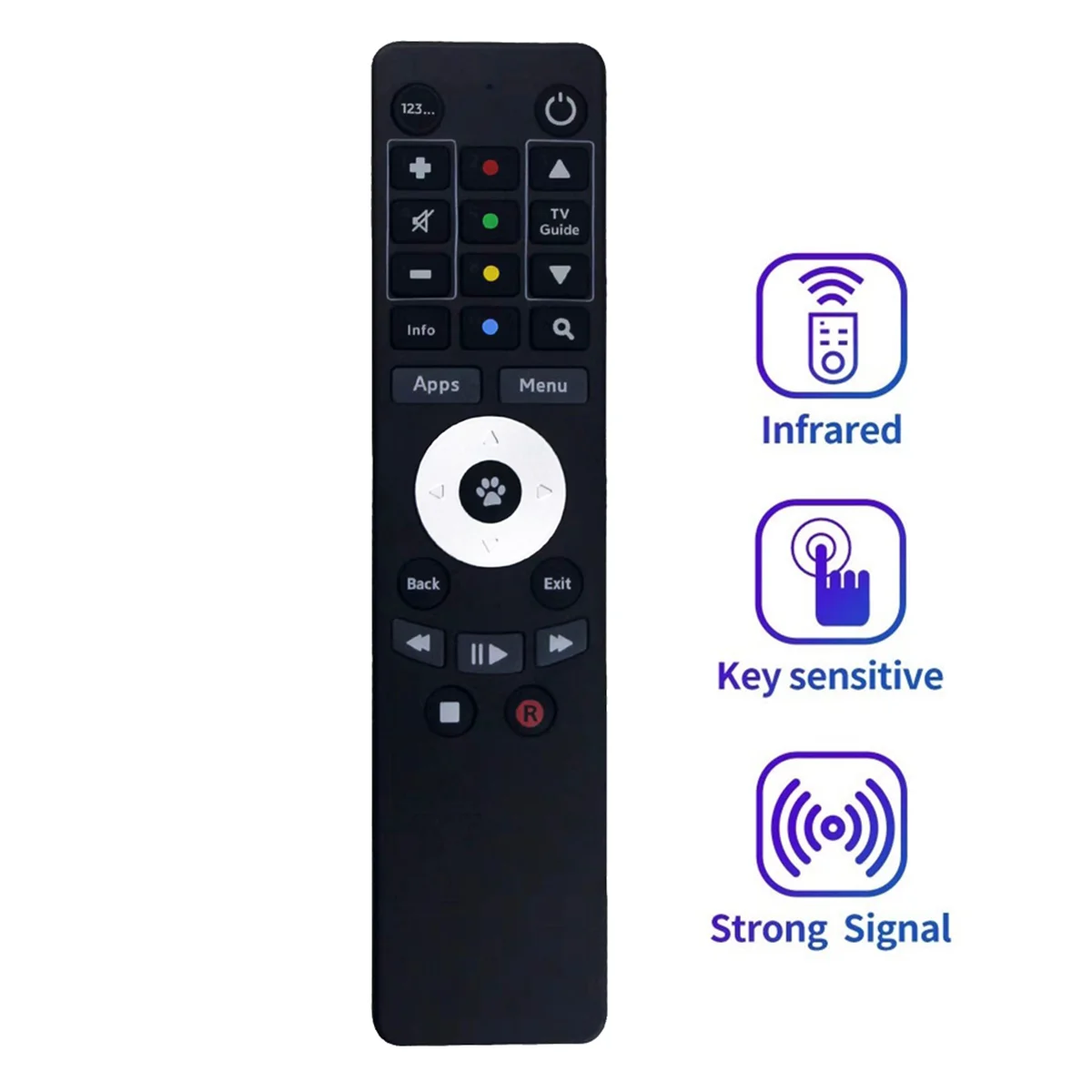 Replace Remote Control for Fetch H671T M616T M605T H626T for Gen 2 Mighty PVR Mini Mighty Set Top 4K TV Box HD Recorder