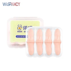 4 Pair Sponge Ear Plugs Washable Noise Stopping Earplug Reduction For Travel Sleeping Good Sleep Helper Stop Snoring Soft Foam