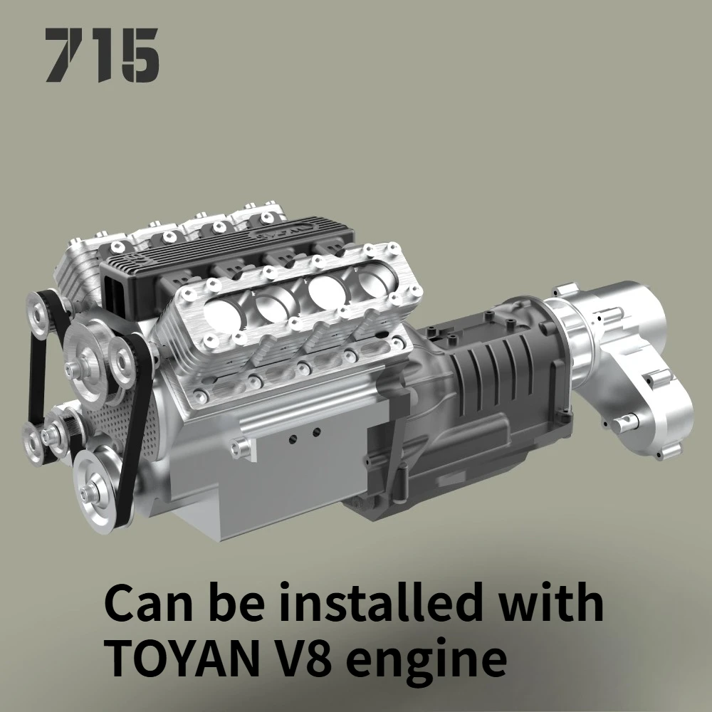 TWOLF 1/10 TW-715 4WD 프레임 풀 메탈 시뮬레이션 V8 엔진 키트 프레임 CNC 사륜구동 클라이밍 오프로드 차량 모델 장난감