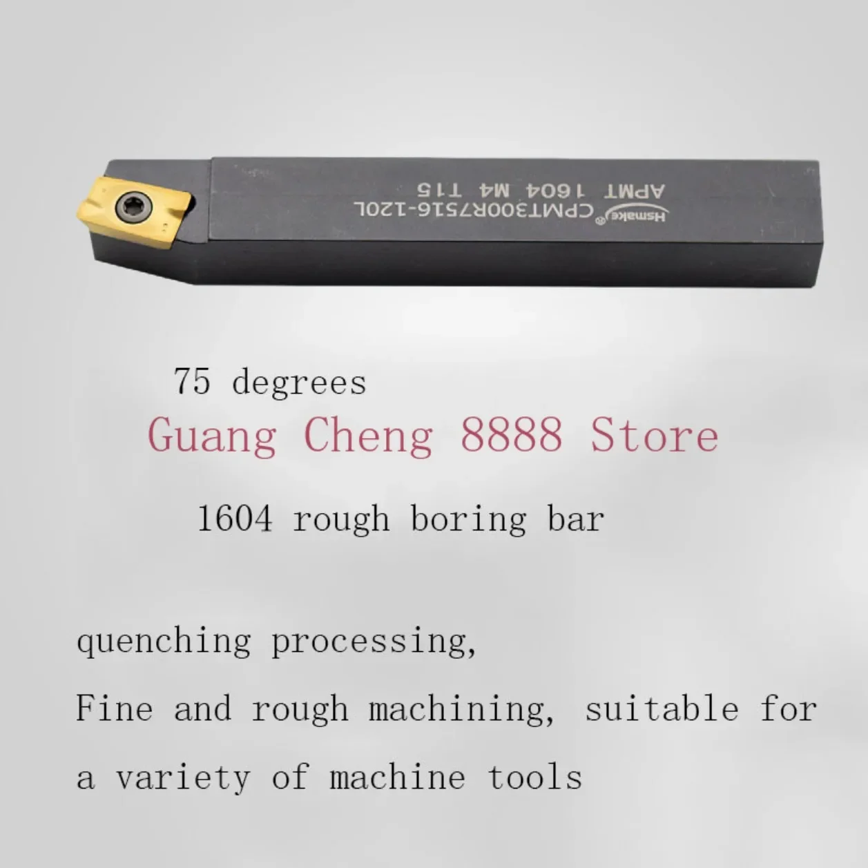 

1 шт., новая расточная оправка, 75 градусов, сквозное отверстие, расточные оправки 1604, держатель инструмента для ножа вперед/назад, квадратный расточный держатель