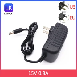 AC 전원 어댑터 충전 DC 어댑터 100-240V~50-60Hz 300mA 15V 800mA