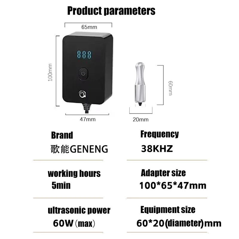 Mini Ultrasonic Cleaning Machine,Jewelry Cleaner,Watch, Glasses,Dishes,Fruit,Vegetable,Teeth Sonic Washing,Appliances Ultrasound