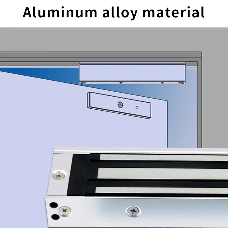 Factory 280KG Electromagnetic LockDC12V Surface Mounted Single Door Magnetic Lock Signal Feedback Used For Access Control System