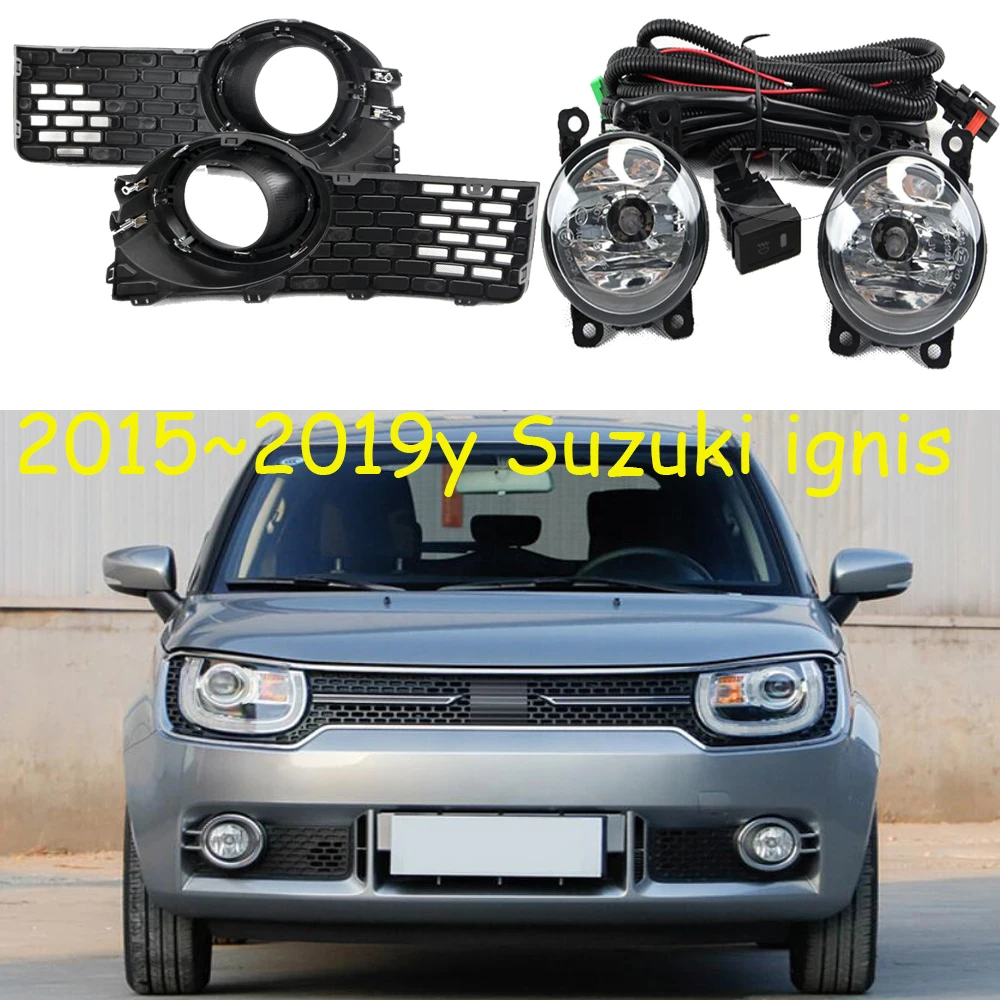 Car Bumper Headlight For Suzuki Ignis Fog Light 2015~2019 Halogen Bulb 4300K Wire Of Hanress Headlamp For Ignis Fog Lamp