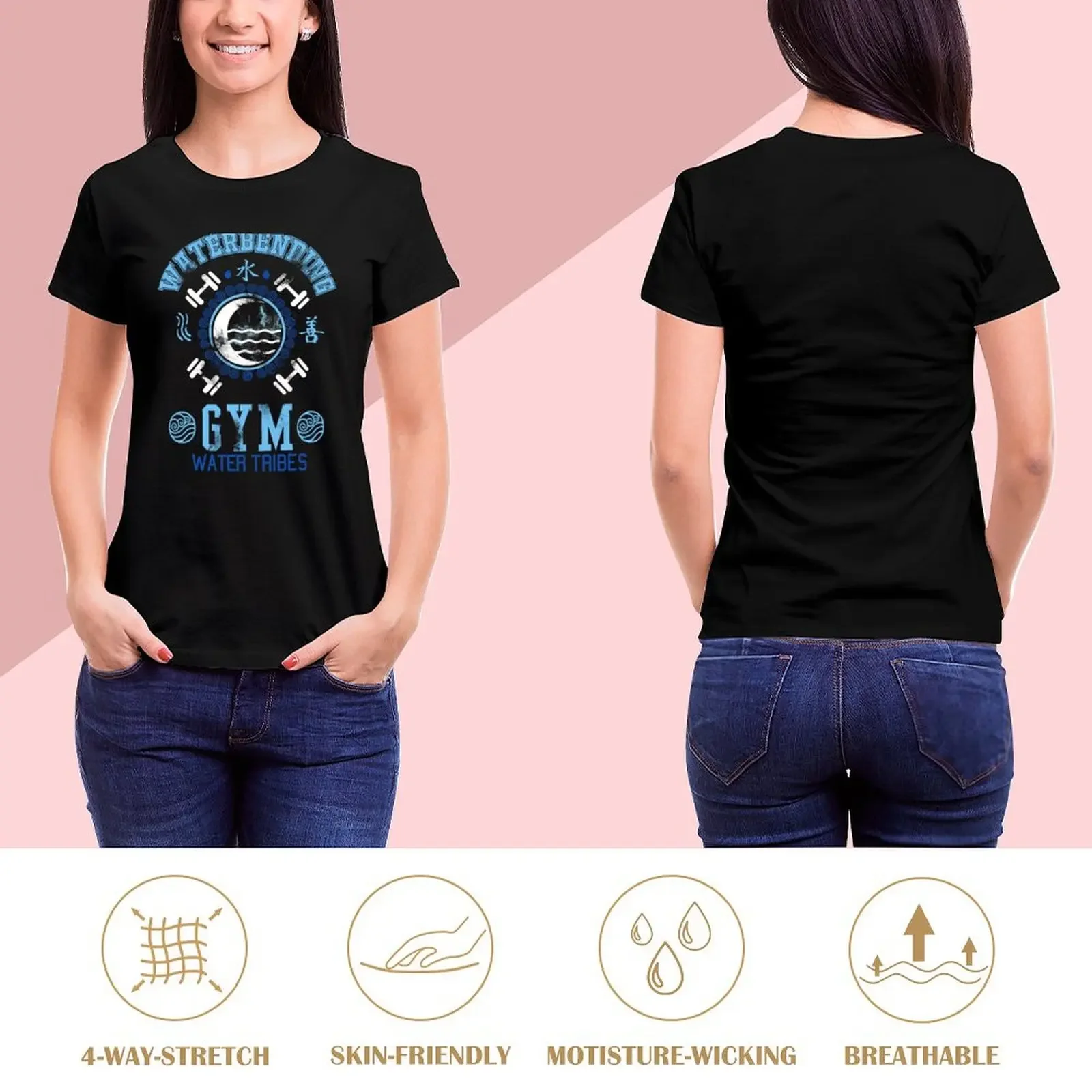 Waterbending Gym 1 T-Shirt female blanks customs design your own animal prinfor new edition t shirts for Women