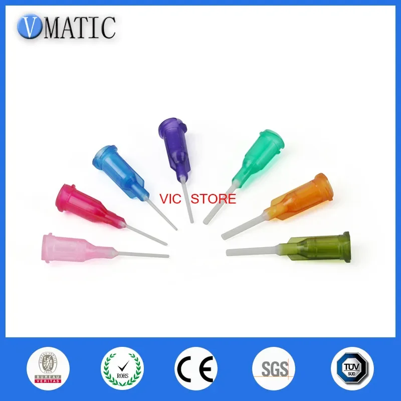 High Quality 100Pcs 14G/15G/18G/20G/22G/25G 1/2'' Pp Flexible Dispenser Needle Dispensing Needles Tips 1/2 Inch