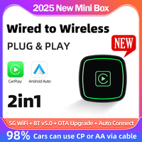 2in1 AI Smart Box Car Intelligent Systems Wireless CarPlay Dongle Wireless Android Auto Adapter For Car With Wired CarPlay