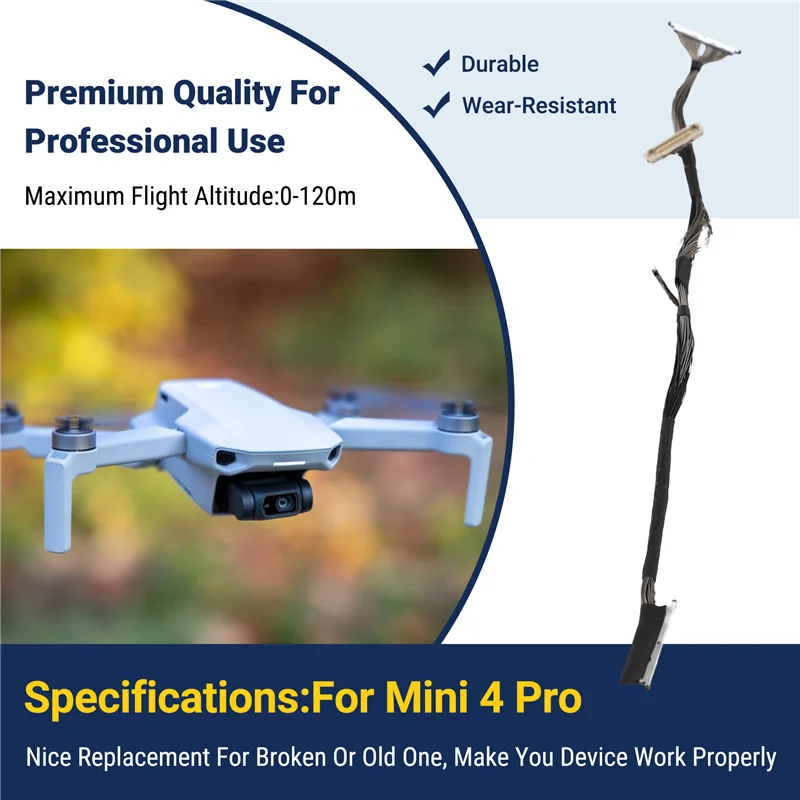 Cabo de sinal gimbal para dji mini4pro gimbal câmera cabo de sinal coaxial para mini câmera gimbal