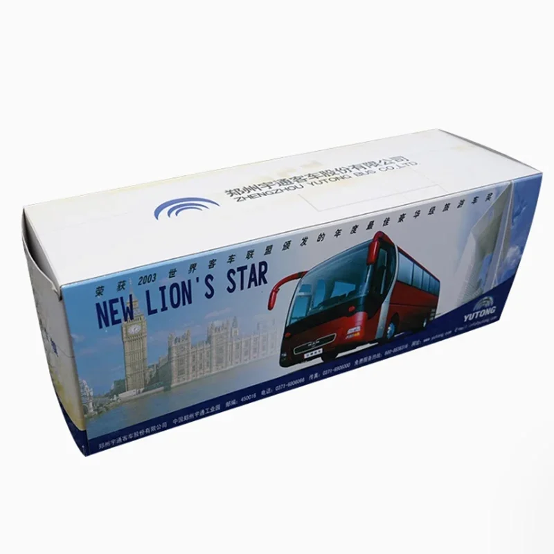 المصنع الأصلي 1:42 Yutong MAN Lior Star ZK6120R41 نموذج حافلة جولة فاخرة سبيكة دييكاست مدرب حافلة طبق الأصل لهواية الكبار Col