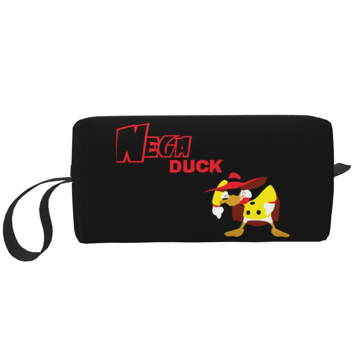 

Женская косметичка Darkwing Duck Catoon на заказ Kawaii, большая вместительная косметичка для хранения косметики, косметички
