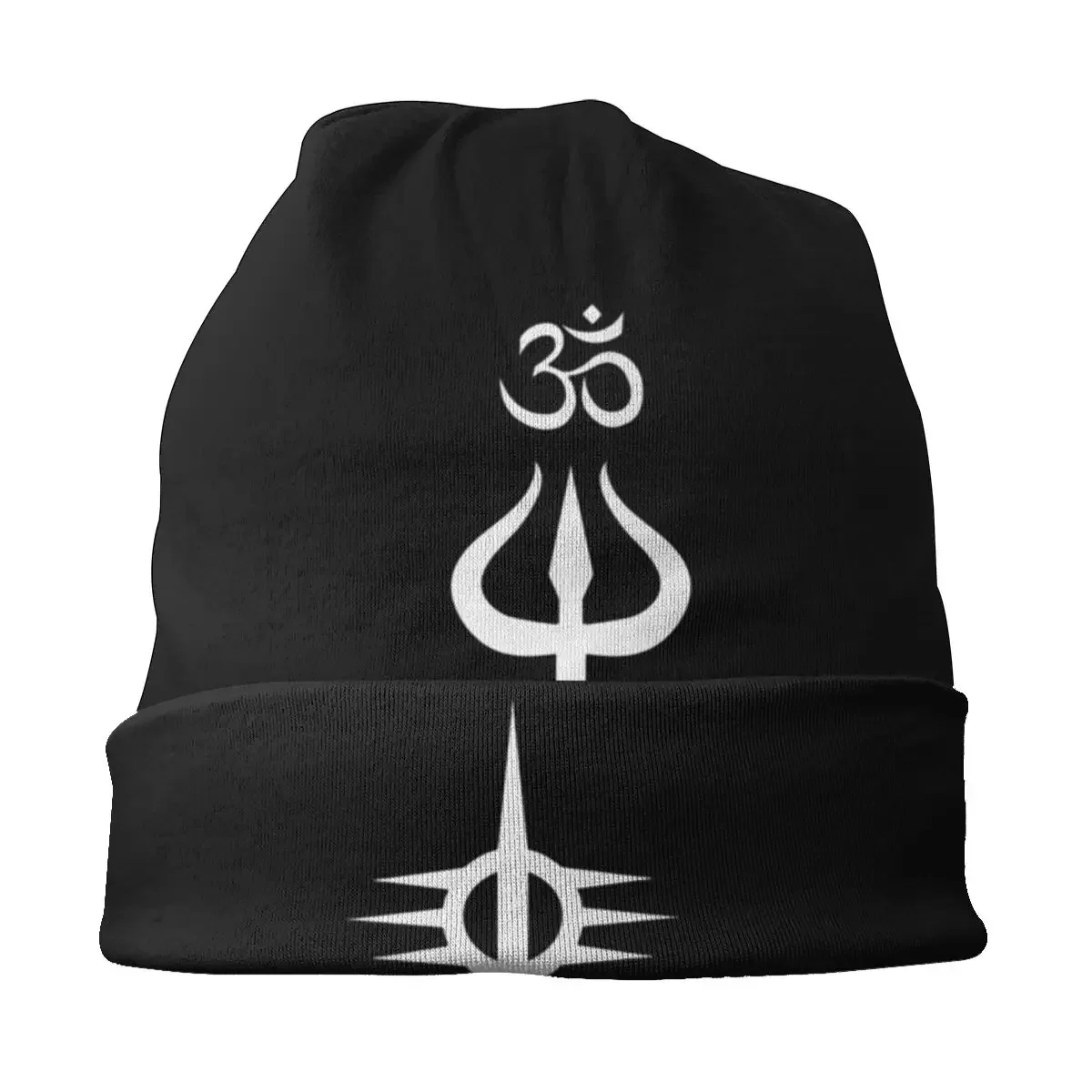 Shiva Symbol Hindu God India Lingam autunno femminile berretti sottili Casual Unisex Skullies cappelli cofano