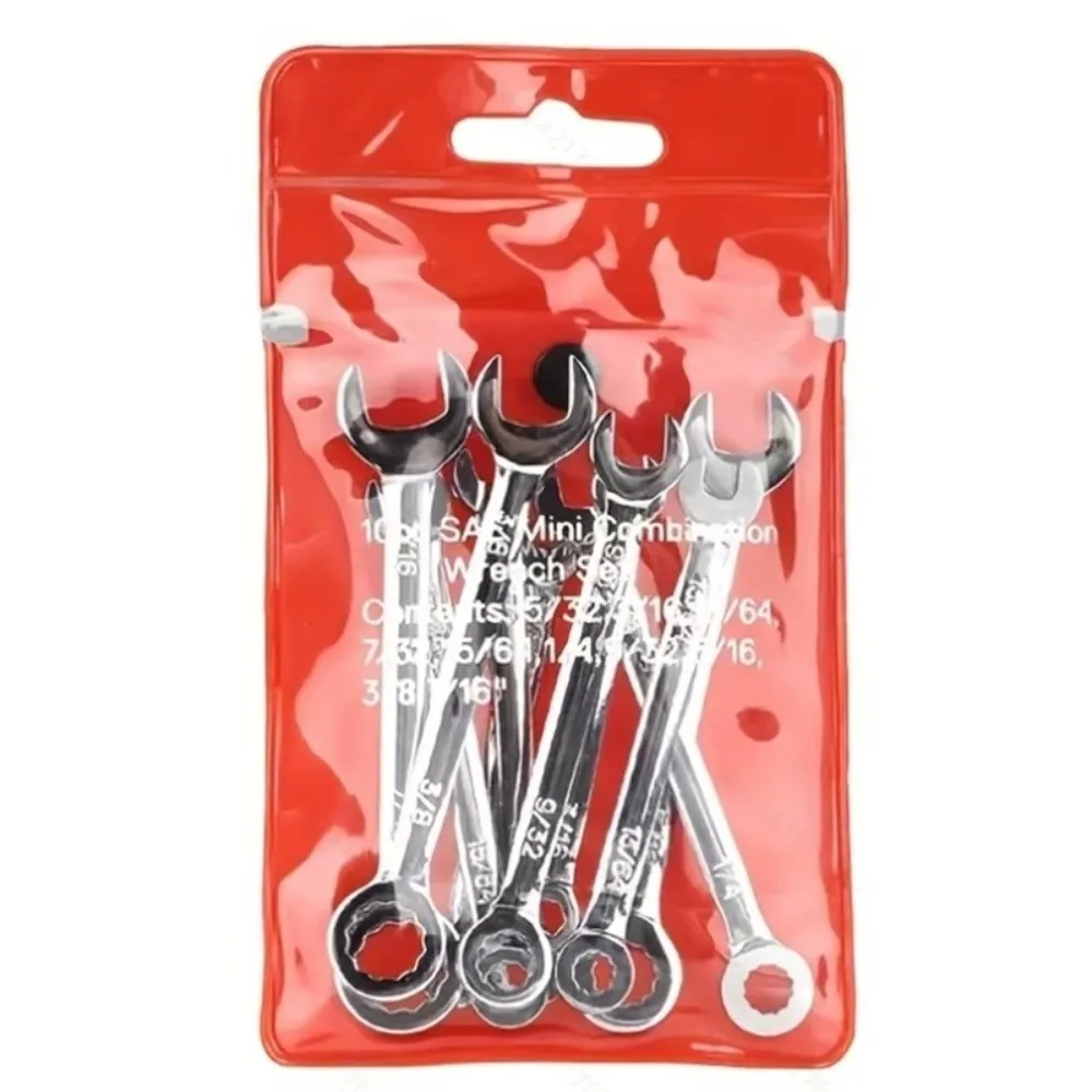 4-11mm Range Miniature Wrench Set Metric/Imperial Double Ended Combination Spanner Set Durable Tools Open End Wrench Set