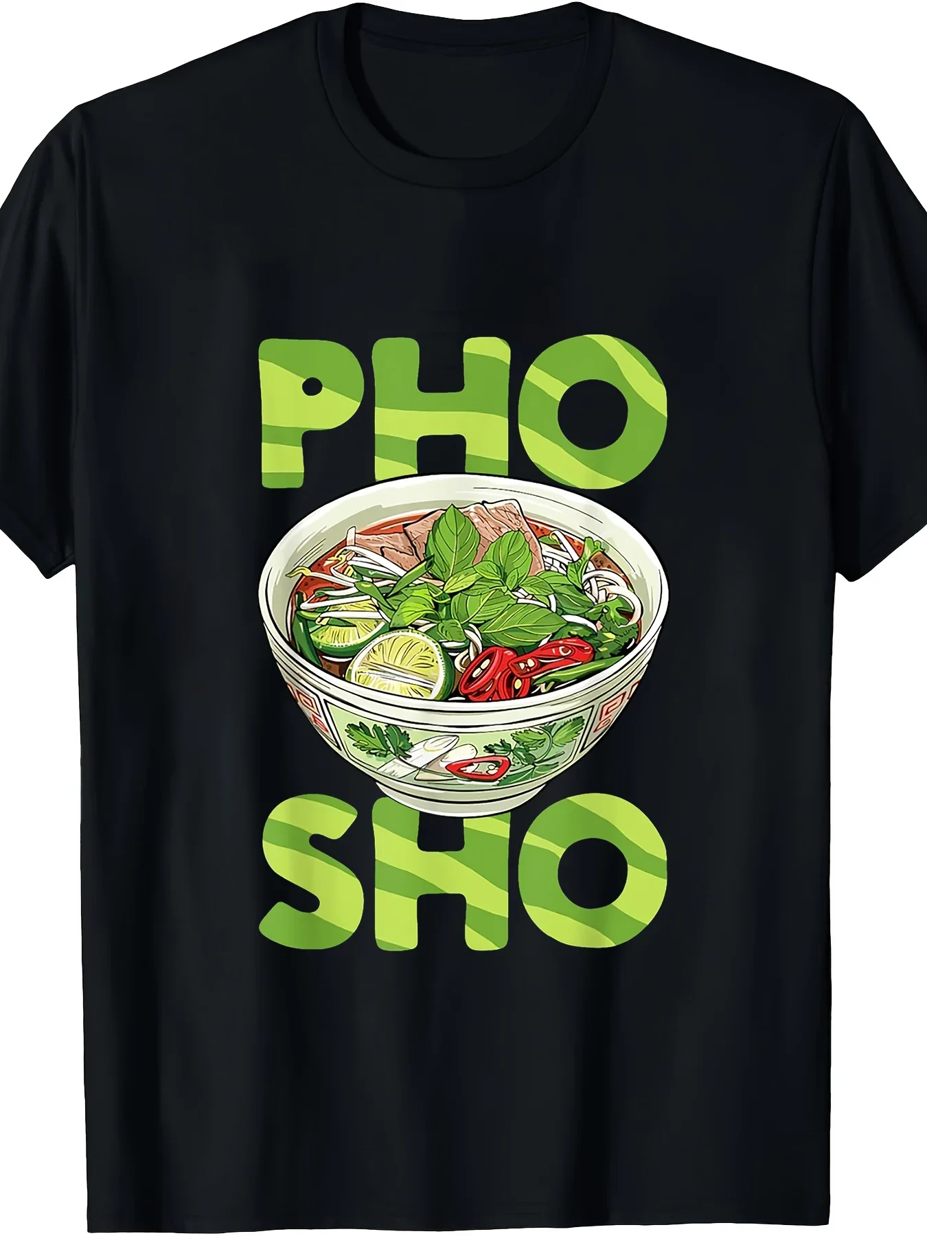 New Pho Ho T Vietnamese Cuisine T-Shirt, New Style Unisex Men's Short-Sleeve T-Shirt, Casual and Comfortable