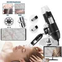 Máquina analizadora de piel profesional, analizador Facial, Dermatoscopio USB, máquina de diagnóstico del cuero cabelludo estética 1600X para tableta Android