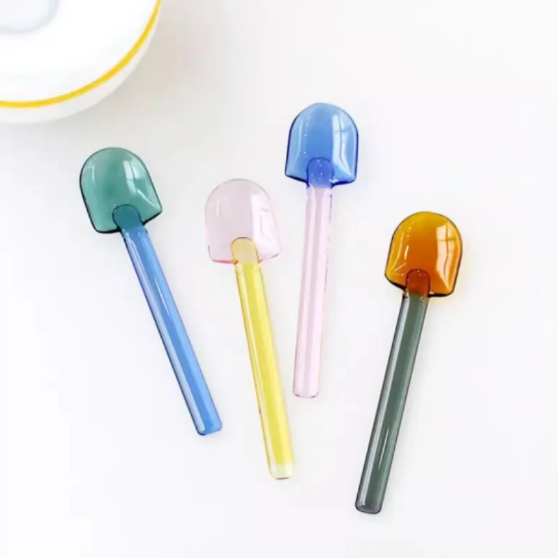 Japan imported Amabro Japanese color Pyrex student dessert spoon shaved ice sledge scoop coffee scoop