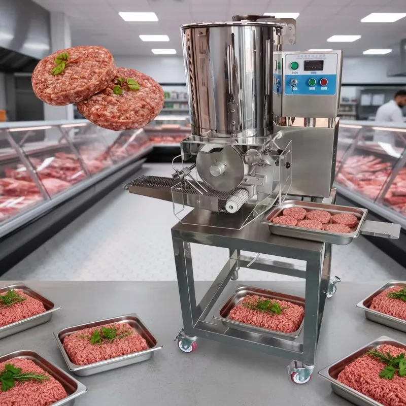 Automatic Meat Cutlet Shaping Equipment Food Processing Device for Fast Food Shop Hamburger Raw Patty Making Customized