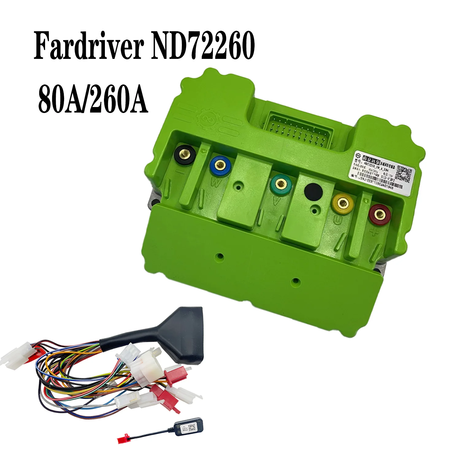 

Nanjing Fardriver ND72260 48V-72V 80A DC sine wave electric scooter scooter Bluetooth debugging programming motor controller