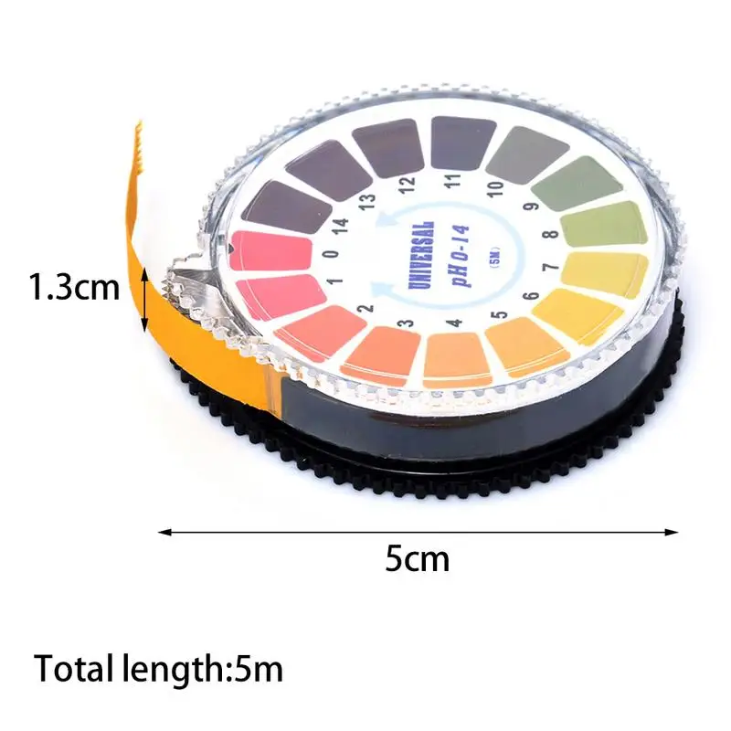 Strisce reattive PH indicatore di acido alcalino misuratore di carta reattiva rotolo 0-14 PH Meter per acqua urina Saliva terreno tornus misurazione