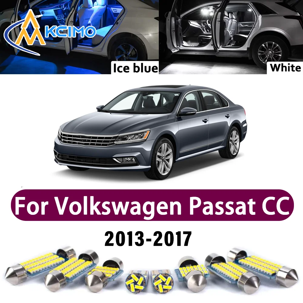 

Комплект премиум-класса светодиодного освещения салона для Volkswagen Высококачественные безошибочные светодиодные лампы для салона, багажника и картографии для Passat CC 2013-2017 (2014)