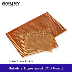 2PCS 5*7cm 7*9cm 9*15cm Bakelite Circuit Experiment PCB Board 2.54MM Universal Board 5x7 7x9 9x15