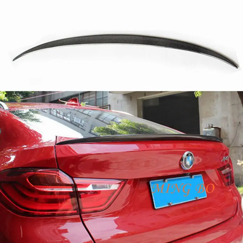 FOR BMW X4 F26 M Style Carbon fiber Rear Spoiler Trunk wing 2014 2015 2016 2017 2018 FRP Forged carbon