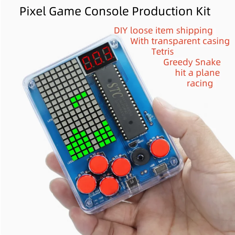 Game Console Production Kit DIY 51 Single-chip Children Game kit Classic Game Soldering Electronic Machine Game Set