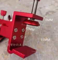 

High-Precision Universal EQ Mount Latitude Adjustment Base with Dovetail Slot - Machined Anodized Aluminum 0-65° Tilt