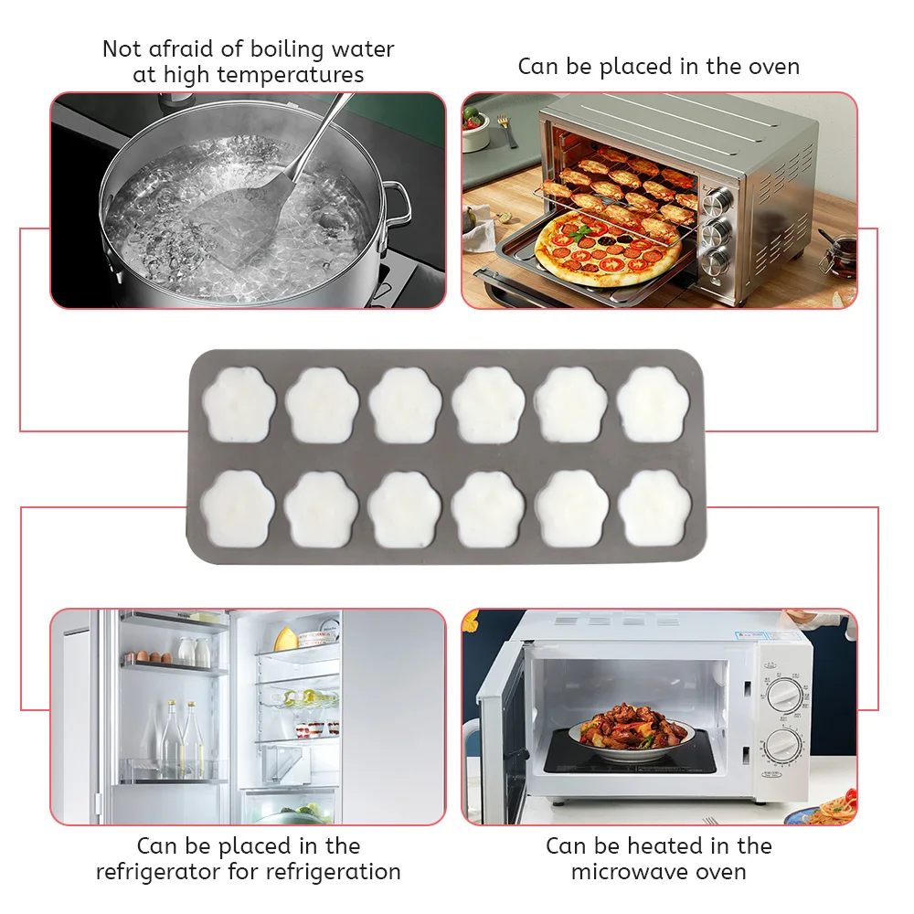 Non-stick Kat Klauw Vorm Chocolade Siliconen Mal DIY Bakken Taart Decoratie mal Snoep Pudding Jelly Zeep Schimmel Drip lijm Schimmel